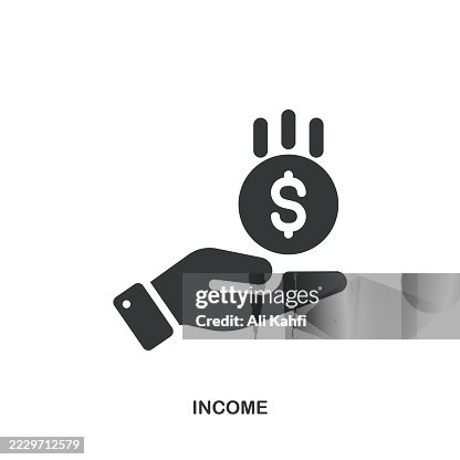 Income glyph solid icon. Solid icon that can be applied anywhere, simple, pixel perfect and modern style. Income glyph solid icon. Solid icon that can be applied anywhere, simple, pixel perfect and modern style.