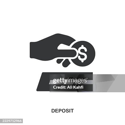 Deposit glyph solid icon. Solid icon that can be applied anywhere, simple, pixel perfect and modern style. Deposit glyph solid icon. Solid icon that can be applied anywhere, simple, pixel perfect and modern style.