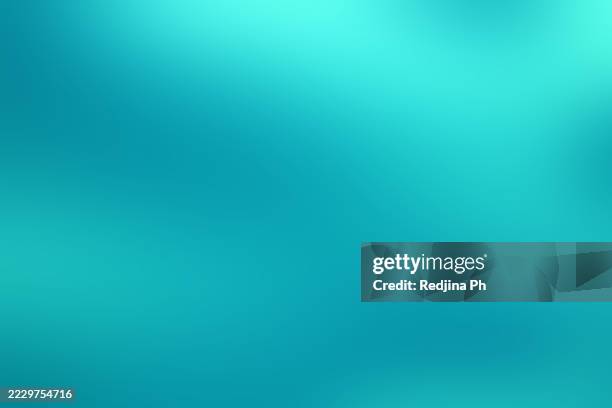 calm teal background with soft gradient transitions and smooth color blending - fondo turquesa fotografías e imágenes de stock