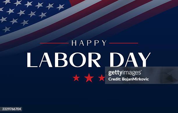 happy labor day background, card. vector - labor day stock illustrations