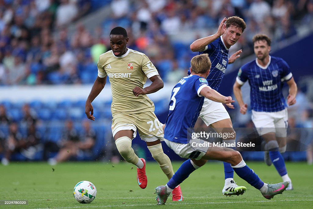 Cardiff City v Swindon Town - Carabao Cup First Round
