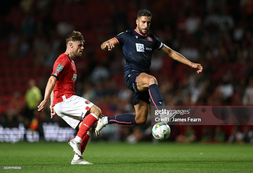 Charlton Athletic v Stevenage - Carabao Cup First Round