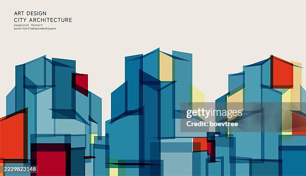 building concepts background - architectural rendering stock illustrations