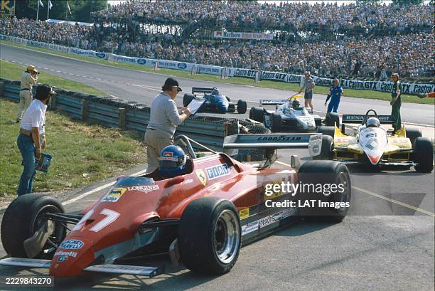 British Grand Prix.Brands Hatch, Great Britain. 18 July 1982. Patrick Tambay , 3rd position, action.
