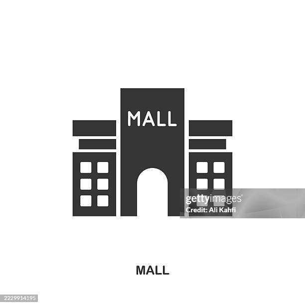 mall glyph solid icon. solid icon that can be applied anywhere, simple, pixel perfect and modern style. - building cross section stock illustrations