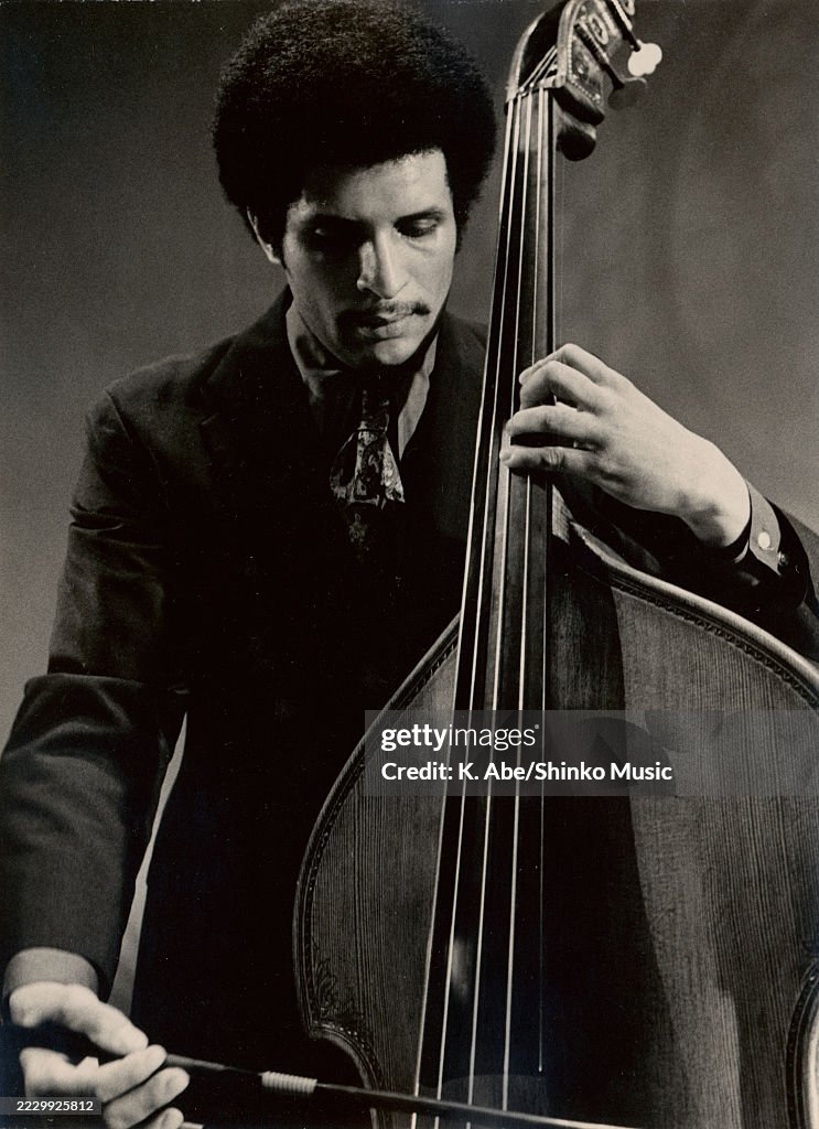 Larry Ridon Larry Ridley plays the bass with the bow, location unknown, circa ...