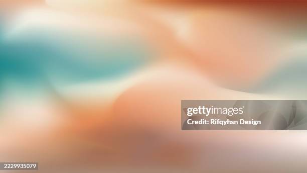 abstract multi colored gradient fluid background design. summer, spring background - brown stock illustrations
