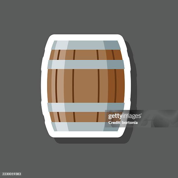 barrel sticker icon - pub logo stock illustrations