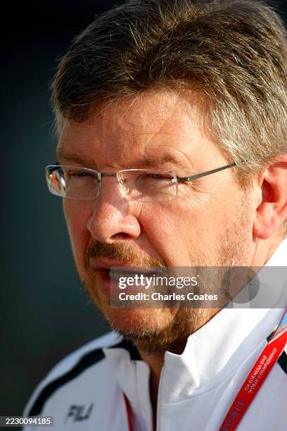 European Grand Prix - Sunday Race Valencia Street Circuit, Valencia, Spain 24th August 2008 Ross Brawn, Team Principal, Honda Racing F1 Team....