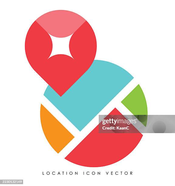 map pin icon vector illustration. - abstract world map stock illustrations