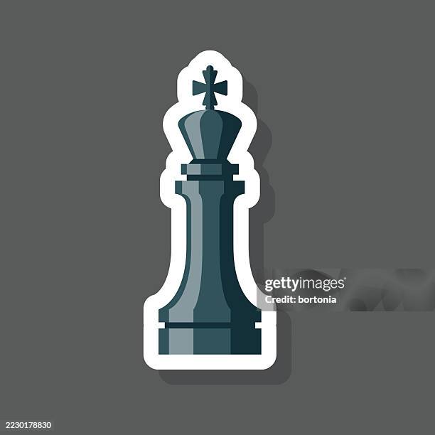 strategy sticker icon - queen-chess-piece-clip-art stock illustrations