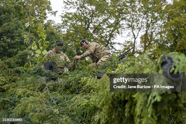 Challenger 2 main battle tank is demonstrated during British Army Expo 2025 at Redford Cavalry Barracks in Edinburgh. Picture date: Tuesday August...