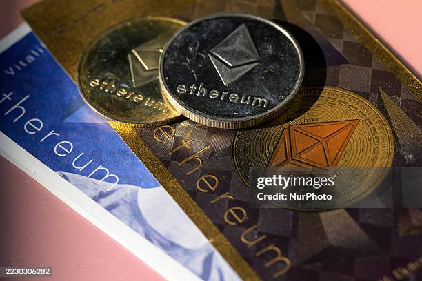 Representation of the Ethereum 'altcoin' cryptocurrency is seen in this photo illustration in Brussels, Belgium, on August 19, 2025.