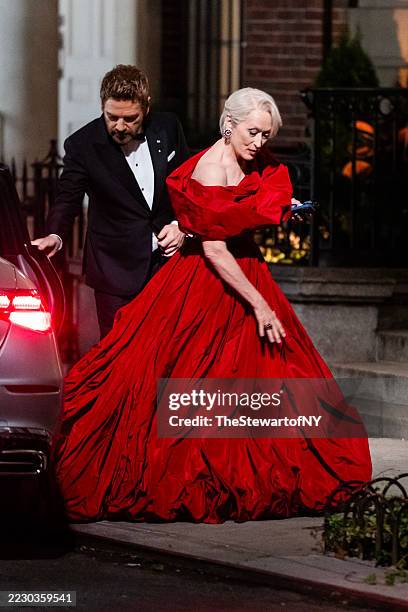 Kenneth Branagh and Meryl Streep are seen filming "The Devil Wears Prada 2" in the Upper East Side on August 15, 2025 in New York City.
