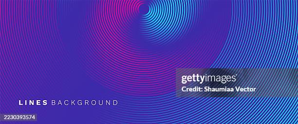 abstract purple circle line background design - concentric circles infographic stock illustrations