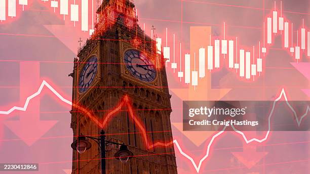 westminster under pressure – economic decline in the uk - recession stock pictures, royalty-free photos & images