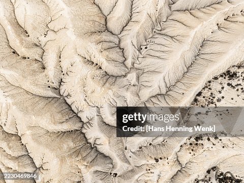Aerial View of Eroded Sand Formations in the Desert of Abanilla, Spain Aerial View of Eroded Sand Formations in the Desert of Abanilla, Spain