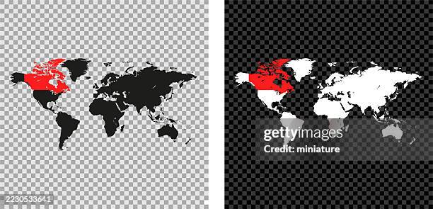 canada map - toronto map vector stock illustrations