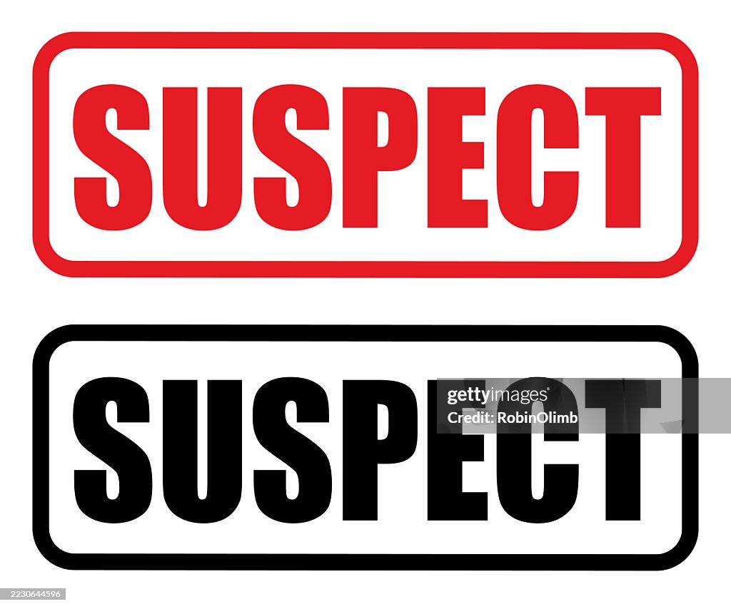 Supected Suspect Stamp High-Res Vector Graphic - Getty Images