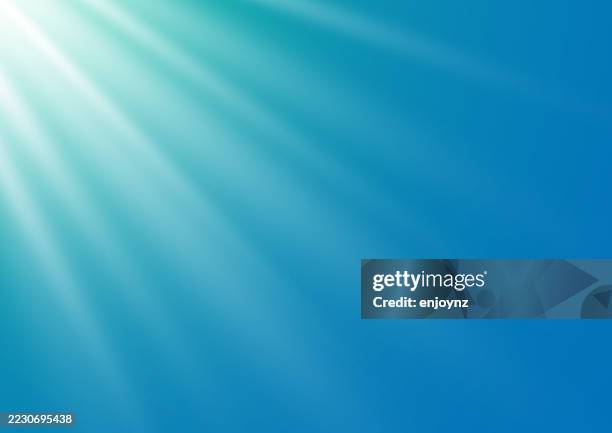 blue heaven shining light vector background - silver lining stock illustrations