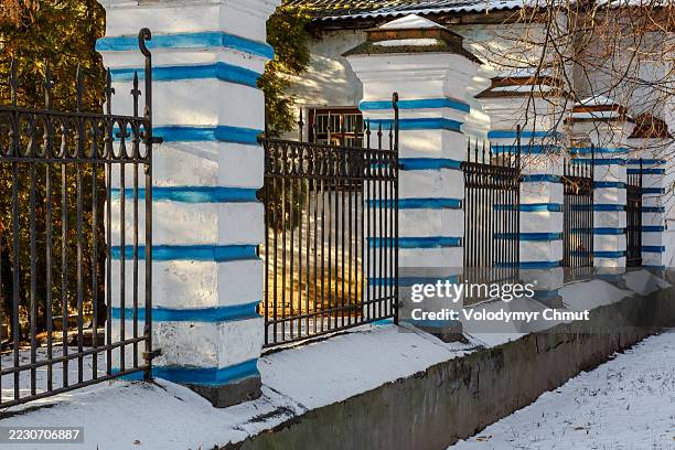 winter home fence
