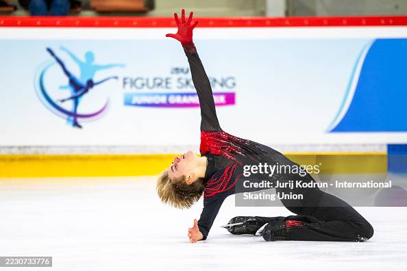 Grayson Long Grayson Long of Canada performs during the ISU Junior Grand Prix of ...