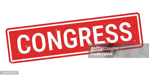 congress - red rubber stamp on white background - senate stock illustrations