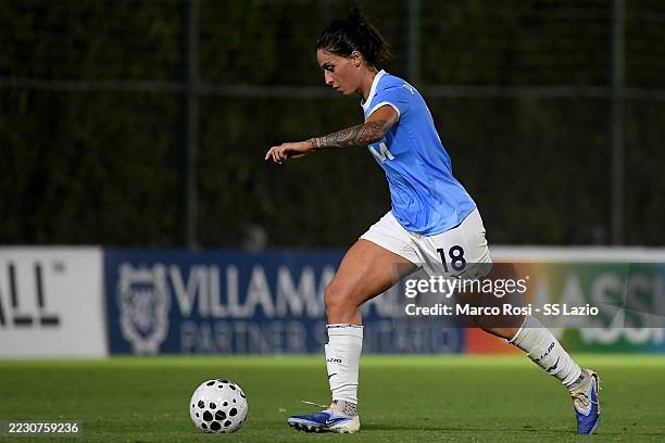 Martina Piemonte of SS Lazio women during the friendly match between SS Lazio women and Fiorentina FC women pre-season at Formello Training Center on...