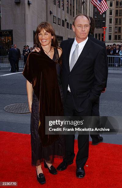 Corbin Bernsen and wife Amanda Pays arrive for the NBC 75th Anniversary celebration taking place live in Studio 8H in Rockefeller Center in New York...