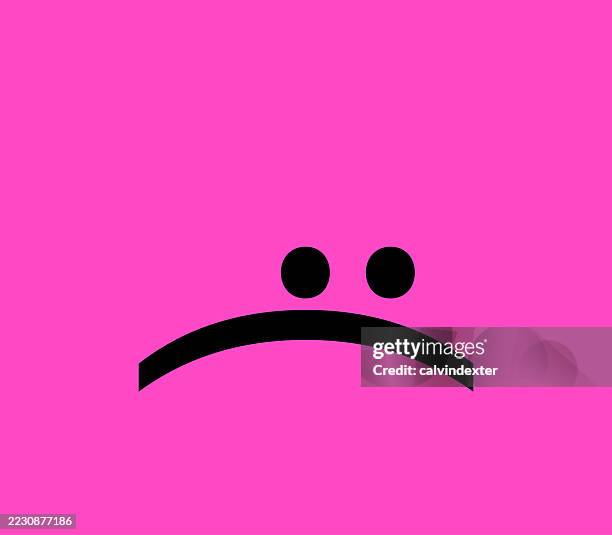 cute emoji design - grumpy face stock illustrations