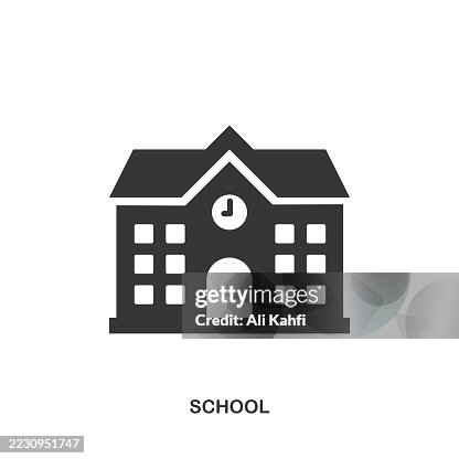 School glyph solid icon. Solid icon that can be applied anywhere, simple, pixel perfect and modern style. School glyph solid icon. Solid icon that can be applied anywhere, simple, pixel perfect and modern style.
