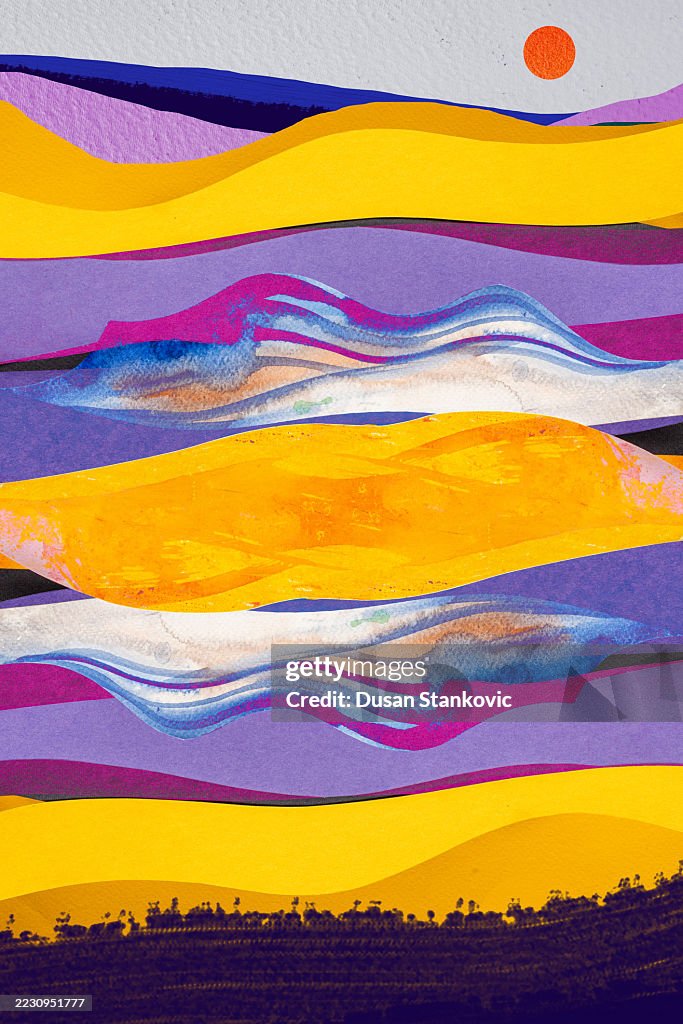 Otherworldly landscape