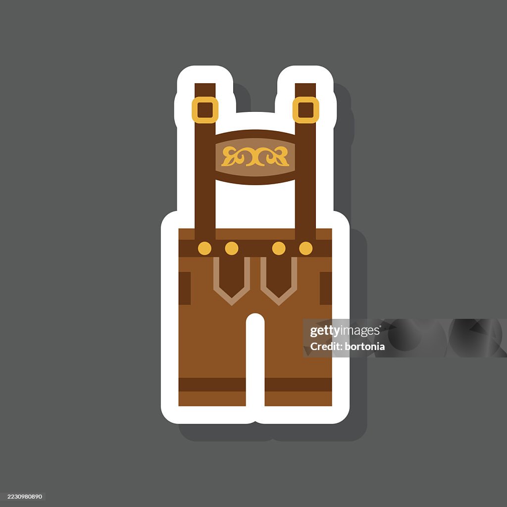 Lederhosen Sticker Icon