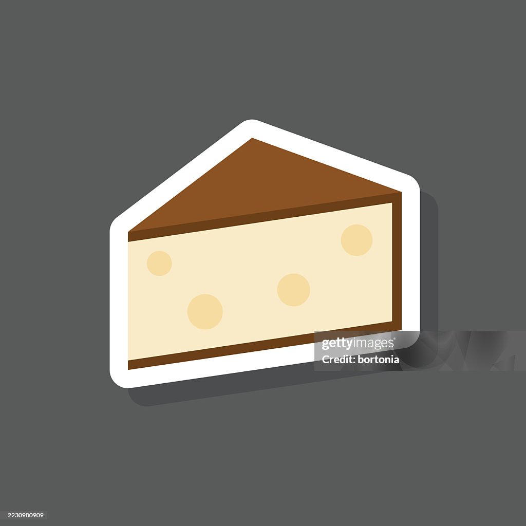 Manchego Cheese Sticker Icon
