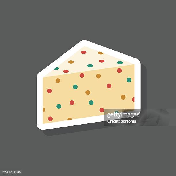 pepper jack cheese sticker icon - pepper jack cheese isolated stock illustrations