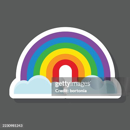 Rainbow Sticker Icon Rainbow Sticker Icon