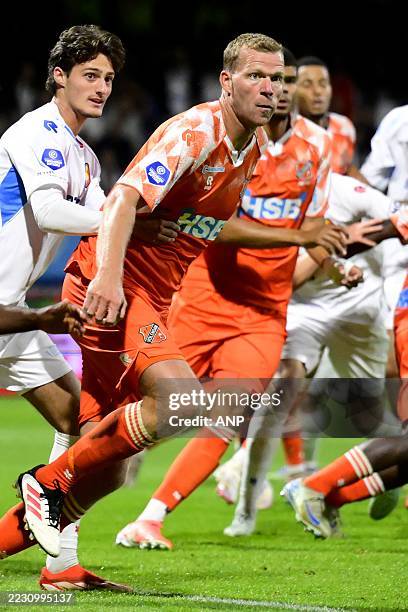 Henk Veerman of Volendam during the Dutch Eredivisie match between Telstar and FC Volendam at the BUKO Stadium on August 23 in Velsen, Netherlands....