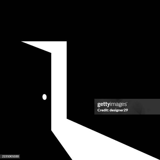ilustraciones, imágenes clip art, dibujos animados e iconos de stock de diseño vectorial de icono de puerta abierta - puerta del vehículo