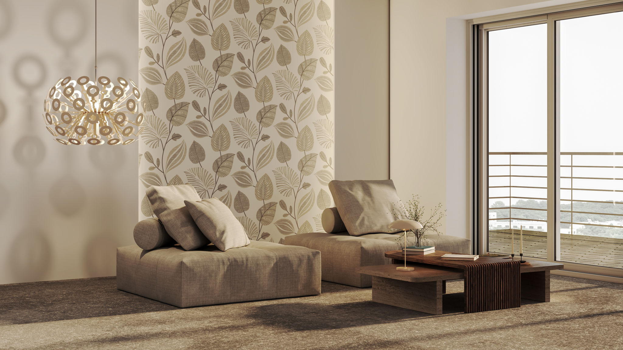 natural colors living room