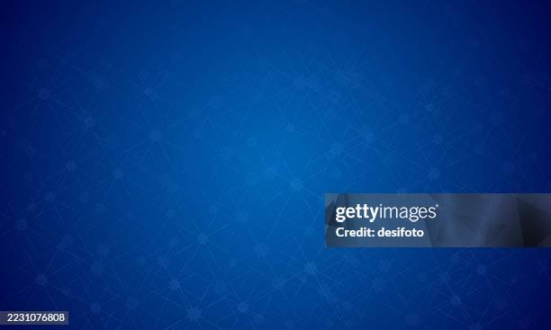blank glowing shiny spotted dark royal blue colored vector background with abstract connection neural network in several many abstract nodes, data communication or science, ai artificial intelligence technology, posters backdrops - lymph node stock illustrations