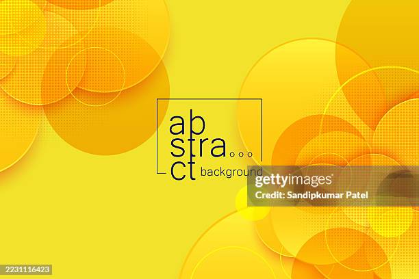 abstract circles yellow background - picture slideshow stock illustrations