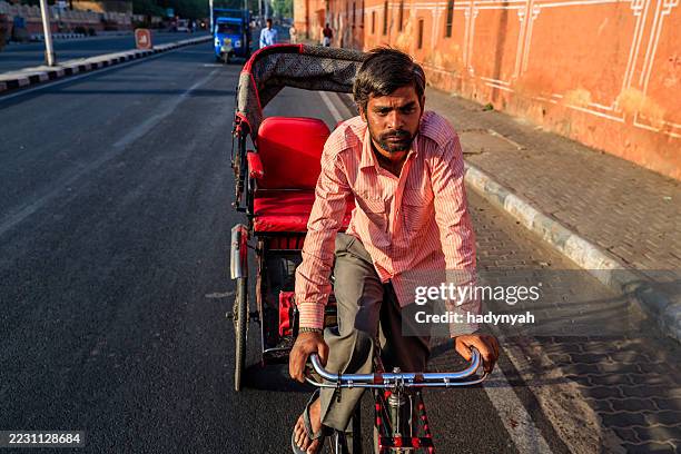 Friends Riding Cycle Rickshaw Indian Men Ride Cycle Rickshaw India High-Res Stock Photo - Getty Images