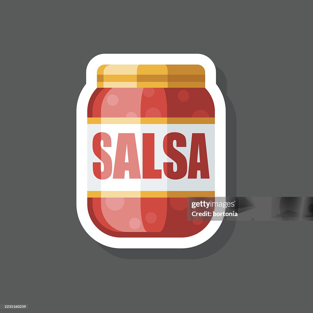 Salsa Condiment Sticker Icon