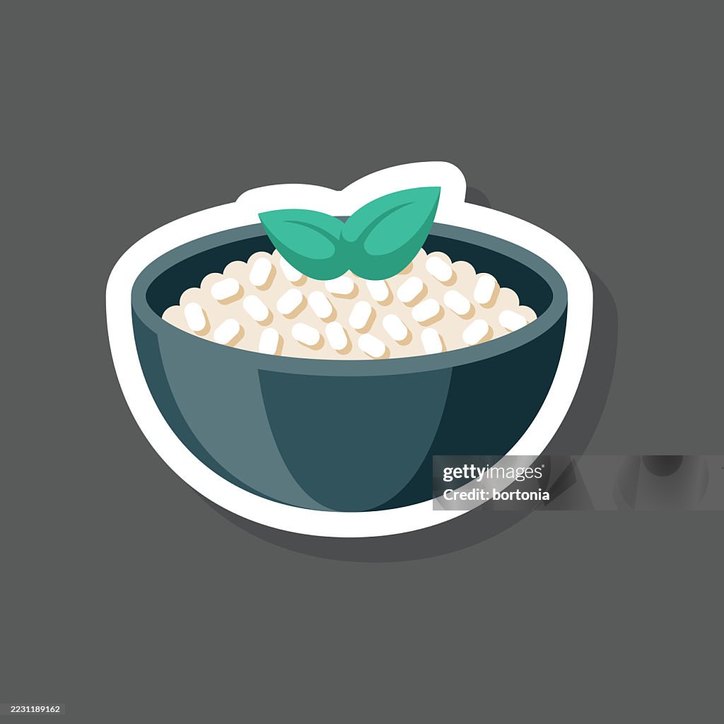 Risotto Italian Food Sticker Icon