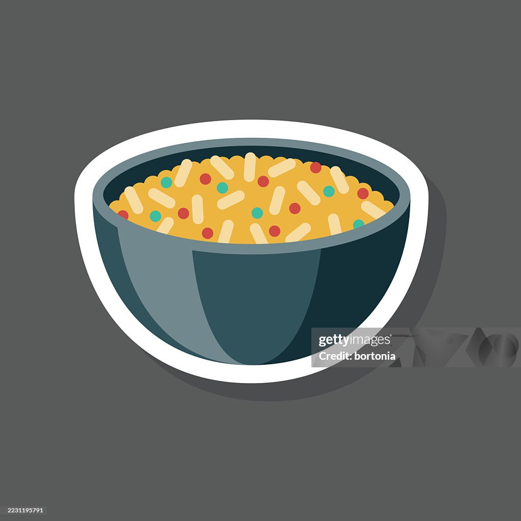 Biryani Indian Food Sticker Icon