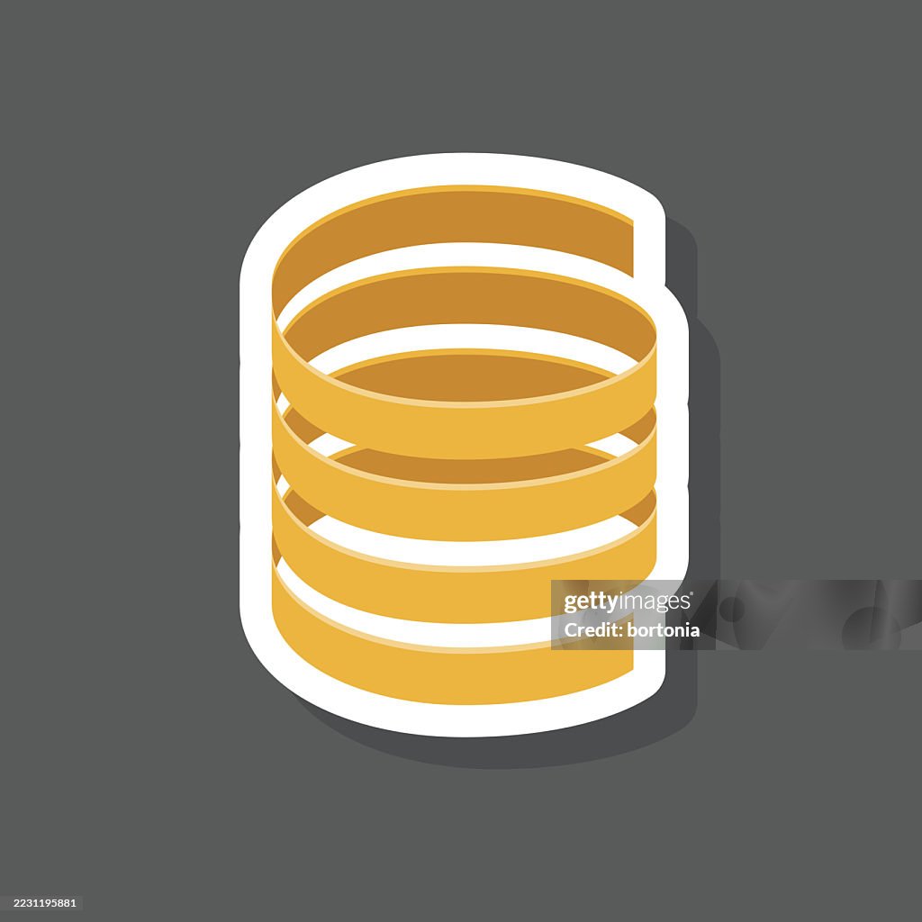 Fettuccine Pasta Sticker Icon