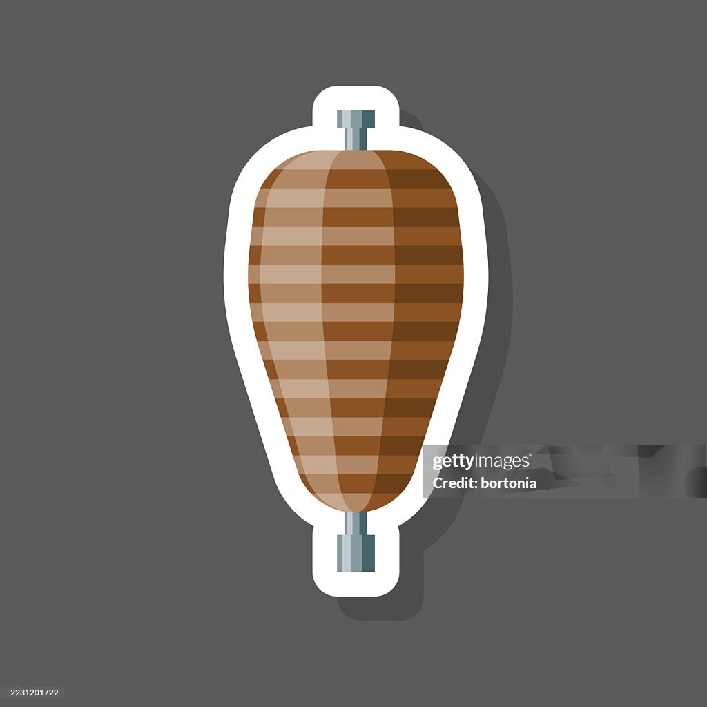 Al Pastor Meat Mexican Food Sticker Icon