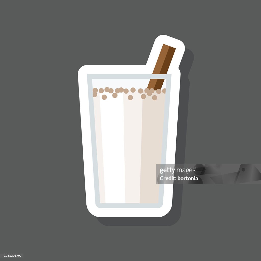 Horchata Mexican Food Sticker Icon