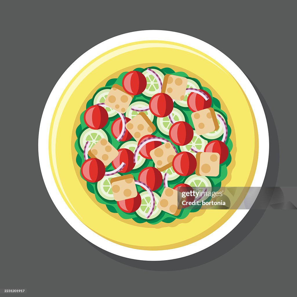 Panzanella Salad Sticker Icon