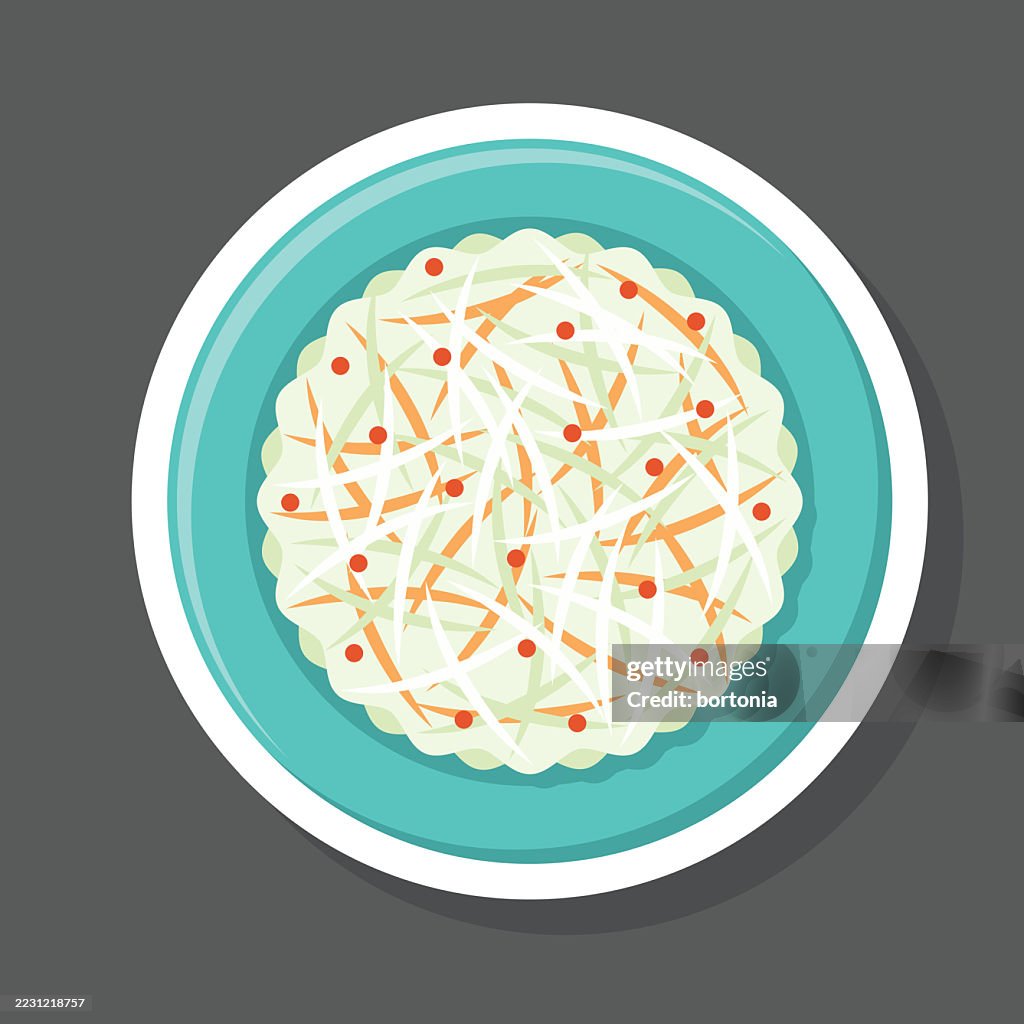 Green Papaya Salad Sticker Icon